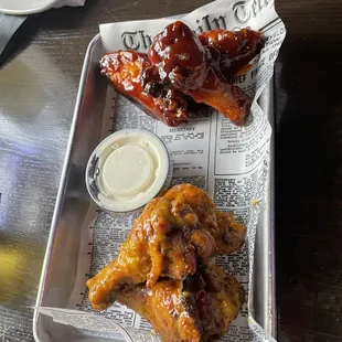 Barbecue &amp; Mango Habanero wings