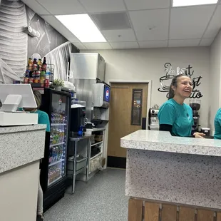 two women in a coffee shop