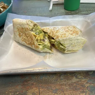 Honduran breakfast burrito