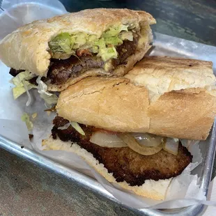 Breaded Palomilla Steak Sandwich Lunch