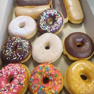 a box of assorted donuts