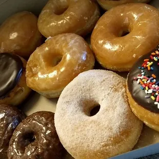 Some of the variety of donuts available. :)