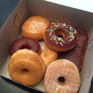 Assortment of doughnuts.