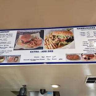 the menu