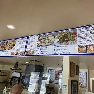 menus and prices