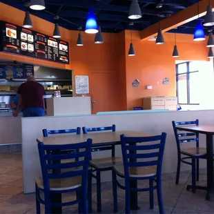 the inside of the restaurant