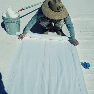 elastomeric roof coatings with membrane