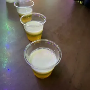 They always have mini beers!