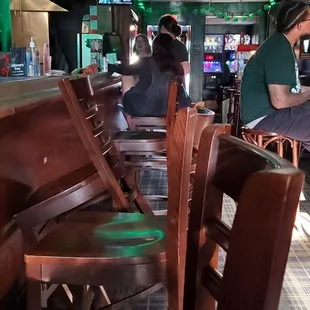 a man sitting at the bar