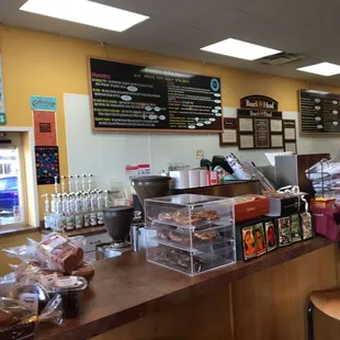 the interior of the restaurant