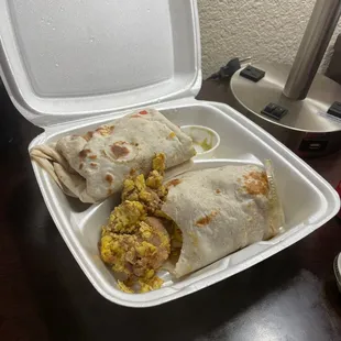 The burritos are so  good !