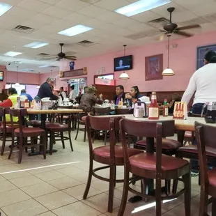 Inside the restaurant