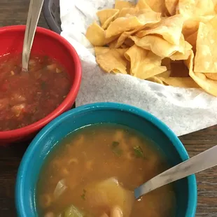 Free Salsa, Free Caldo, Free Chips