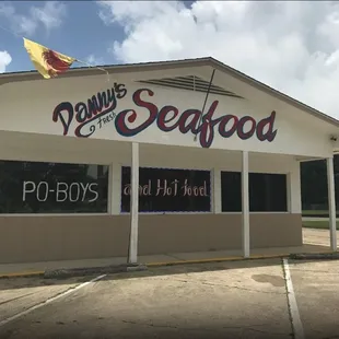 the front of the restaurant