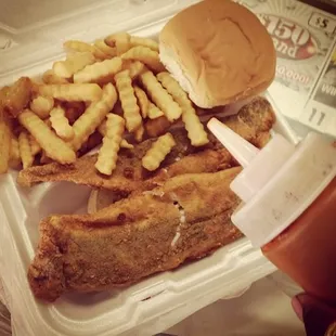 Big Sammie with French fries. Delish!!!