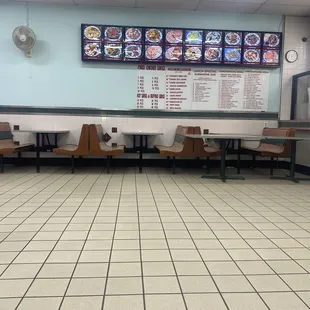 the inside of the restaurant