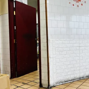 the entrance to the sub shop