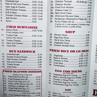 menu, sushi and sashimi