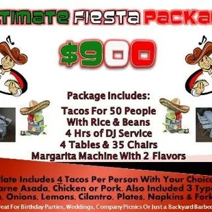 Ultimate fiesta package