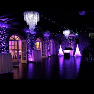 Up lighting for venue