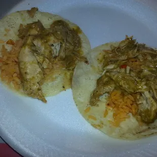 New special they made today and gave me a sample- chicken in salsa verde- nice kick!