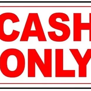 Only accepts cash