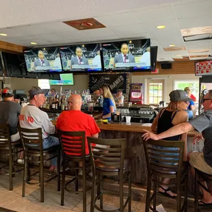 people sitting at the bar