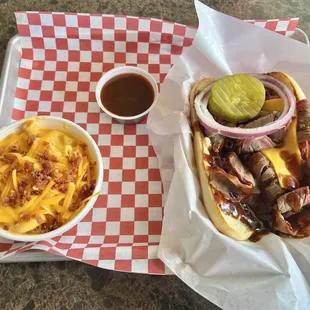 Tri tip sandwich combo meal