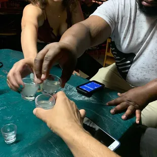 The boys enjoying a night out!