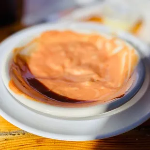 the lovely lady waitress made us thousand island dressing. BOMB :)...