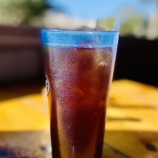 Lovely Unsweet ice tea. (also serves beer and wine)