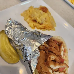 Chicken strip pita
