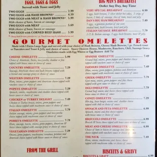 Full menu