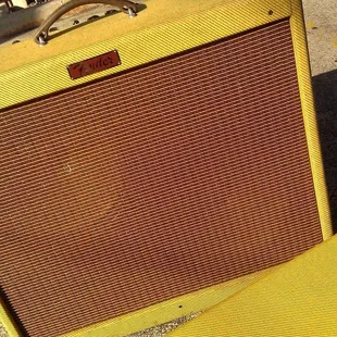 What I bought from them: Fender Blues Deville Tweed 2x12 amp and guitar case to match. Photo by Eric Alcantara