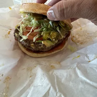Double Meat &amp; Single Cheese* with Jalapeño