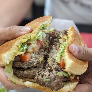Double cheeseburger