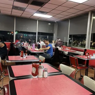 Tables and booths
