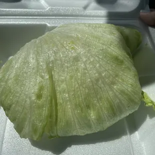 Lettuces wrapped baby