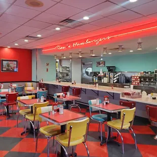 the interior of the restaurant