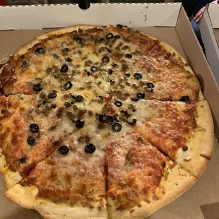 a pizza in a box