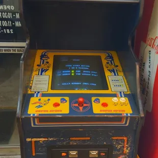 an arcade machine