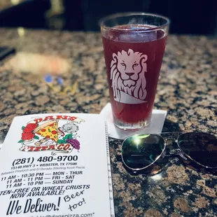 Bar area is amazing and this sour beer was DELISH!
