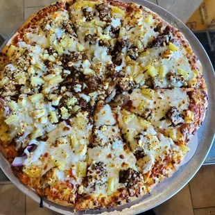 Specialty Jamaican Jerk pizza!