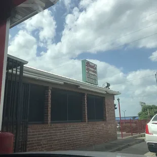 the front of the restaurant