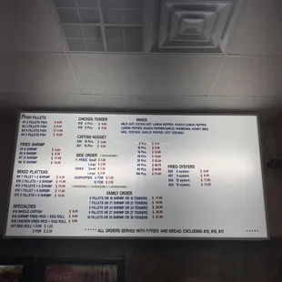 the menu