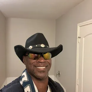 a man wearing a cowboy hat