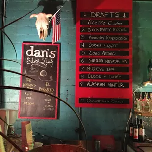 This is behind the bar.
