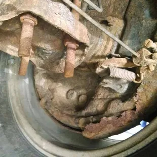 Exhibit A. One of the many reasons why wrenching on cars is so much better in places without snow and ice.