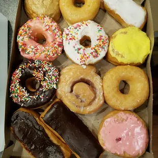a variety of donuts