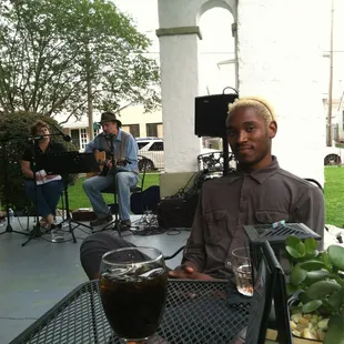 Live music on the veranda open to the public